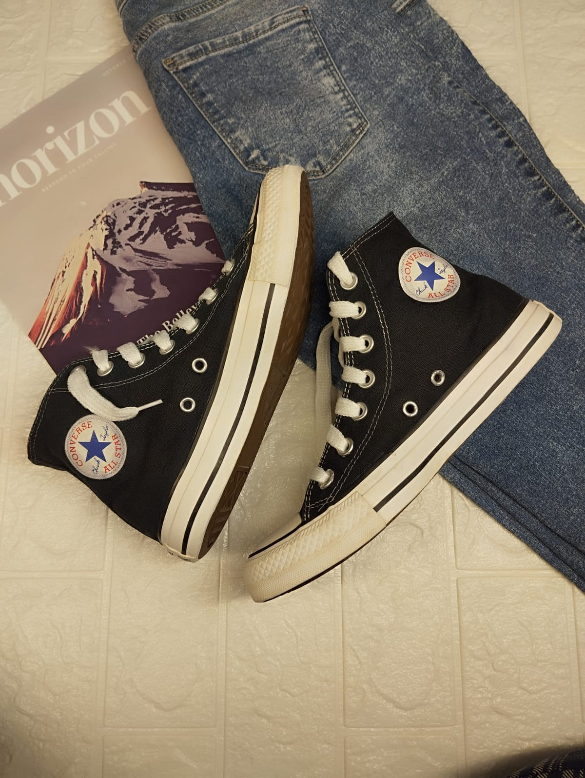 Black high rise converse OG – shoebaazar