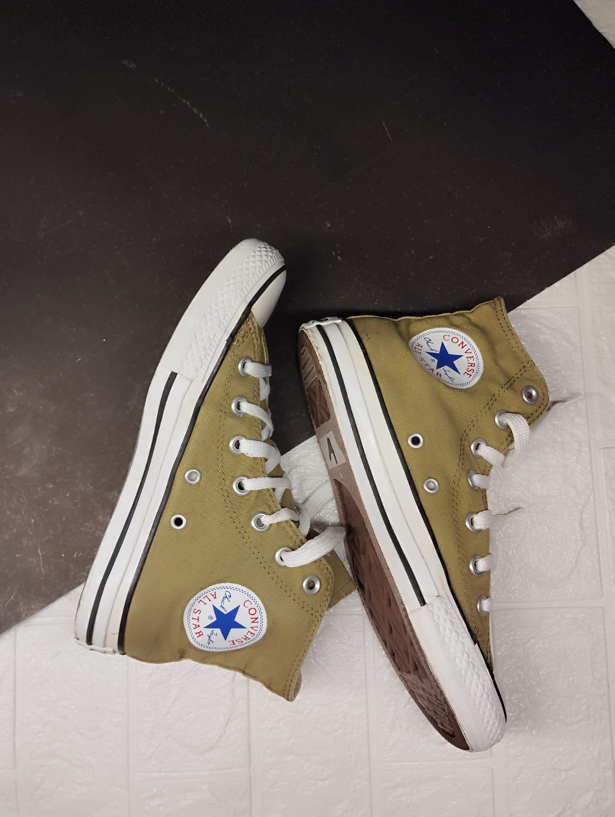 Olive green high rise converse
