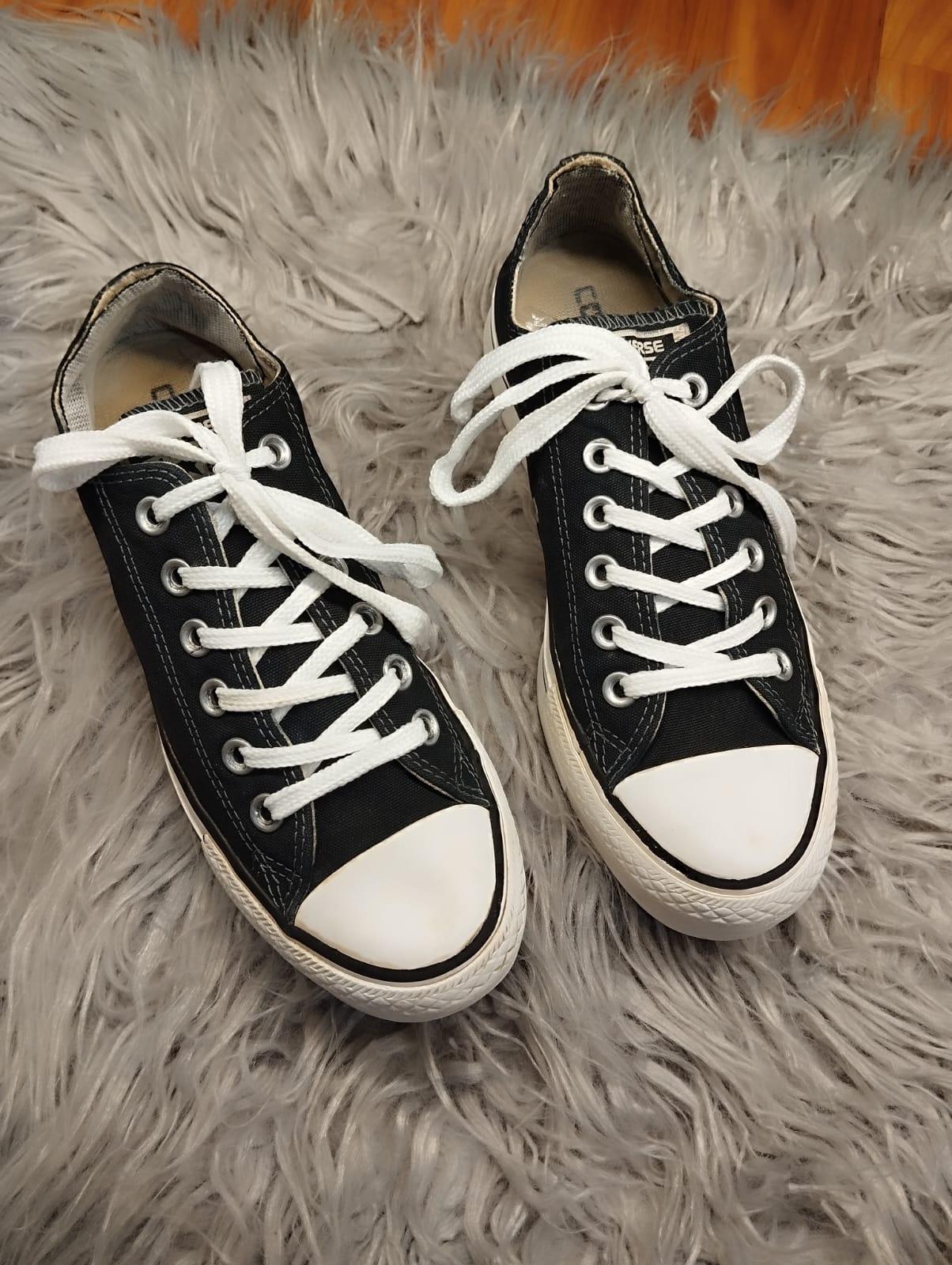 Black low rise platform