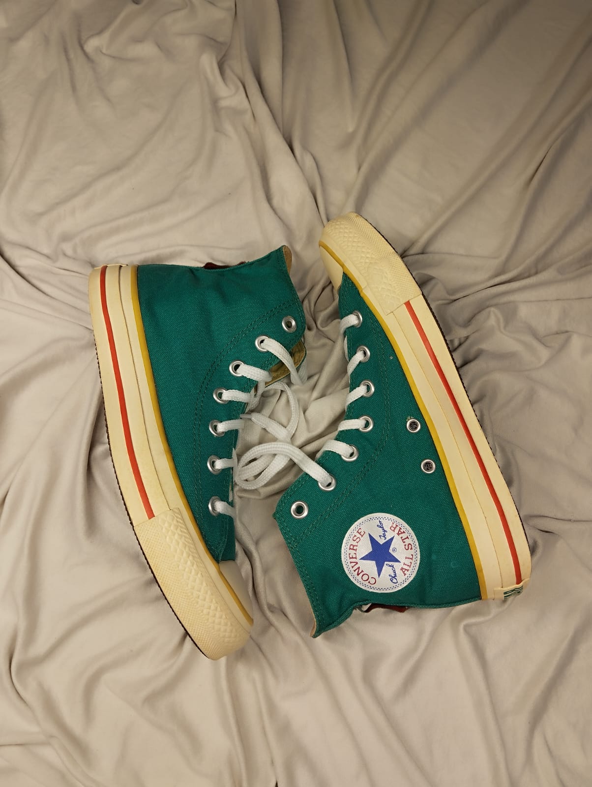 Green high rise converse