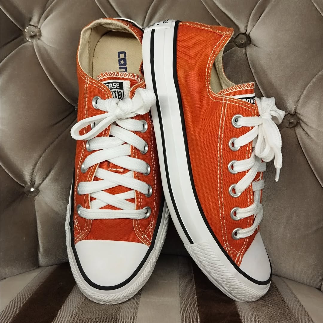Orange low rise converse