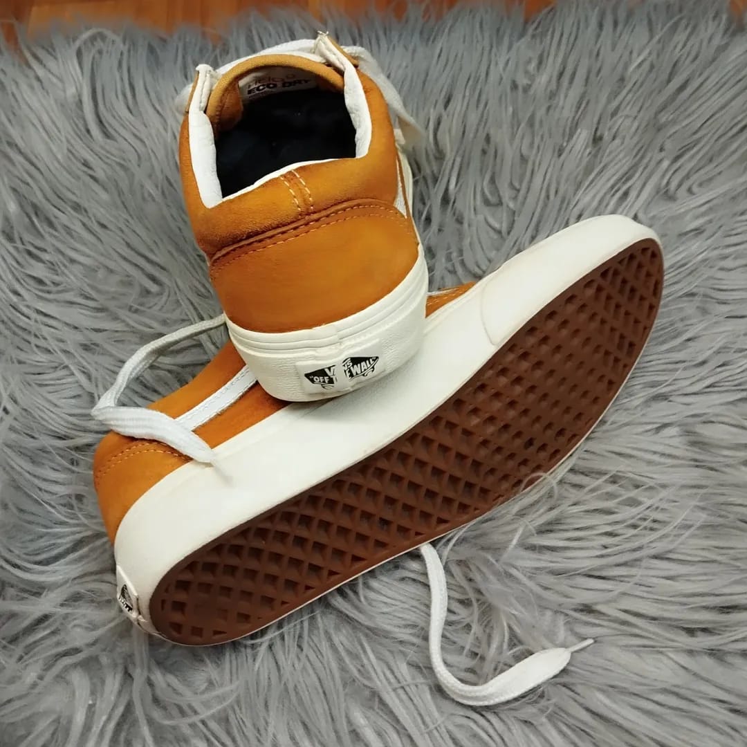 Orange low rise vans