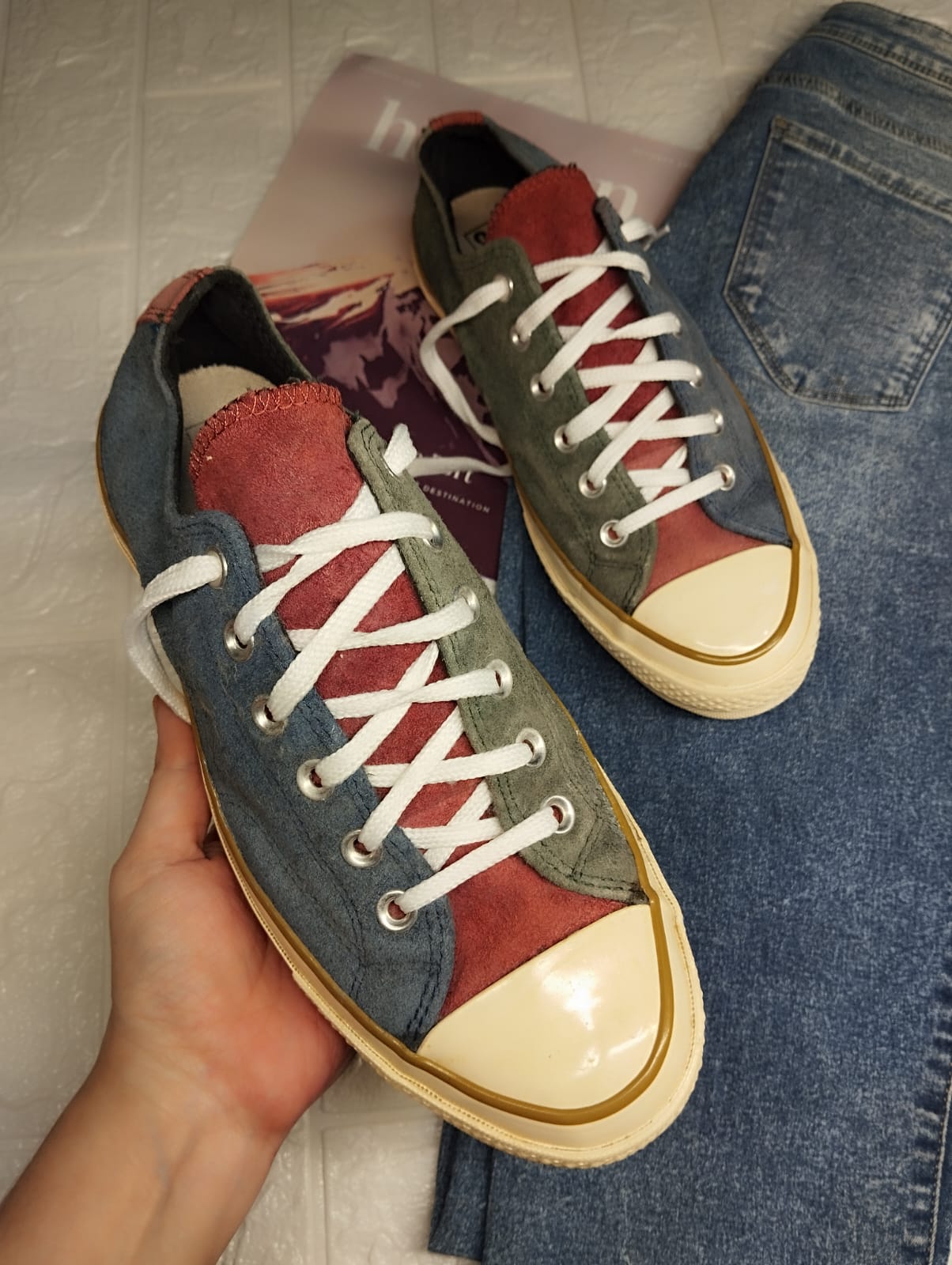 Multi color low rise converse
