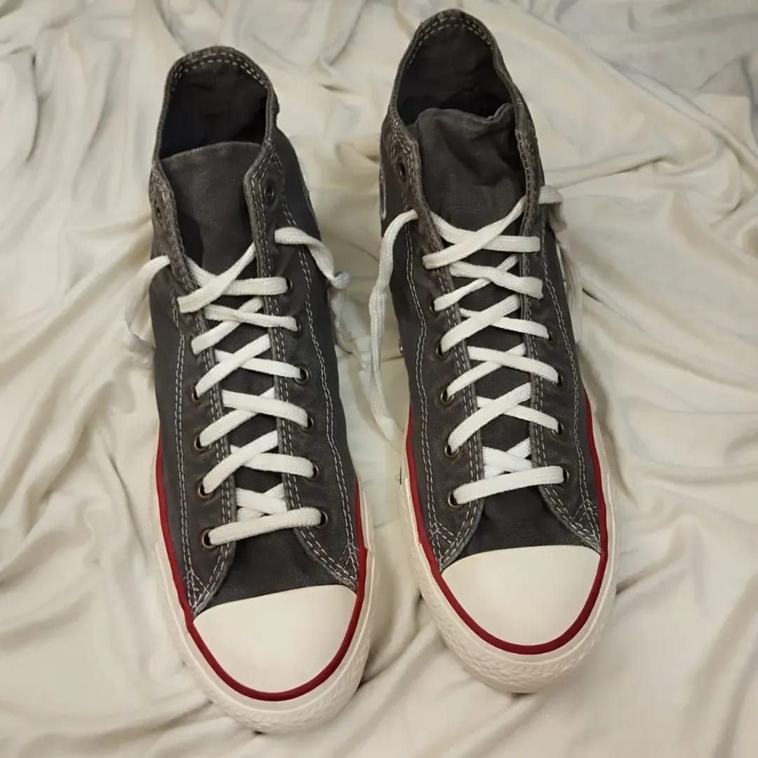 Grey high rise converse