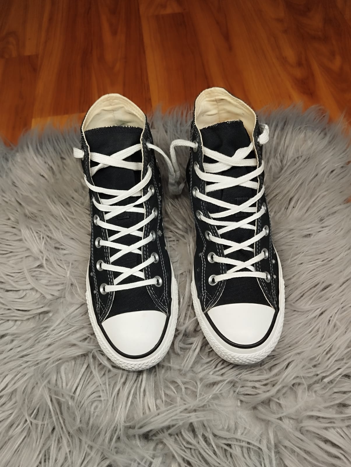 Rhinestone high rise converse