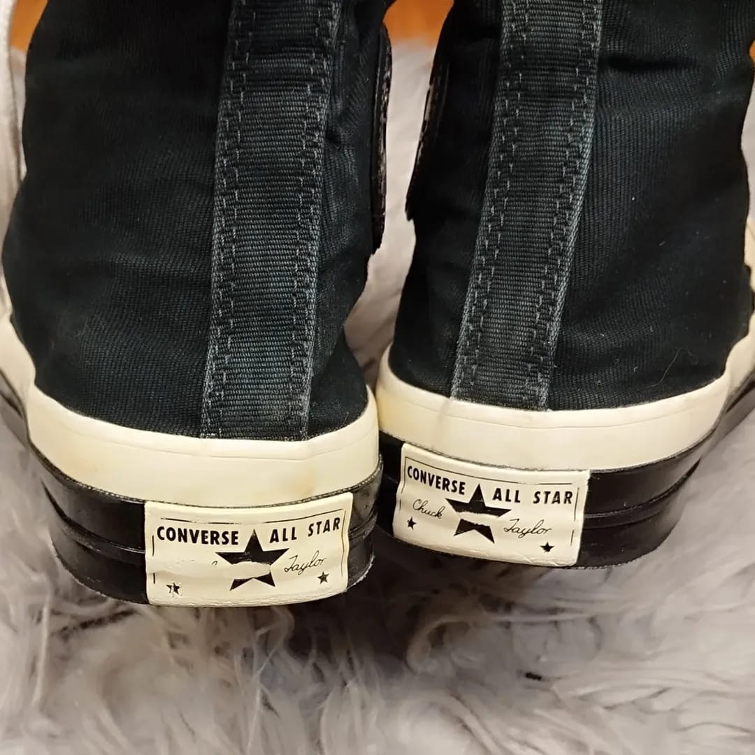 Black and white taylor chuck