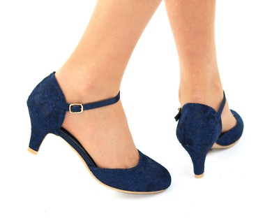 Navy blue heel