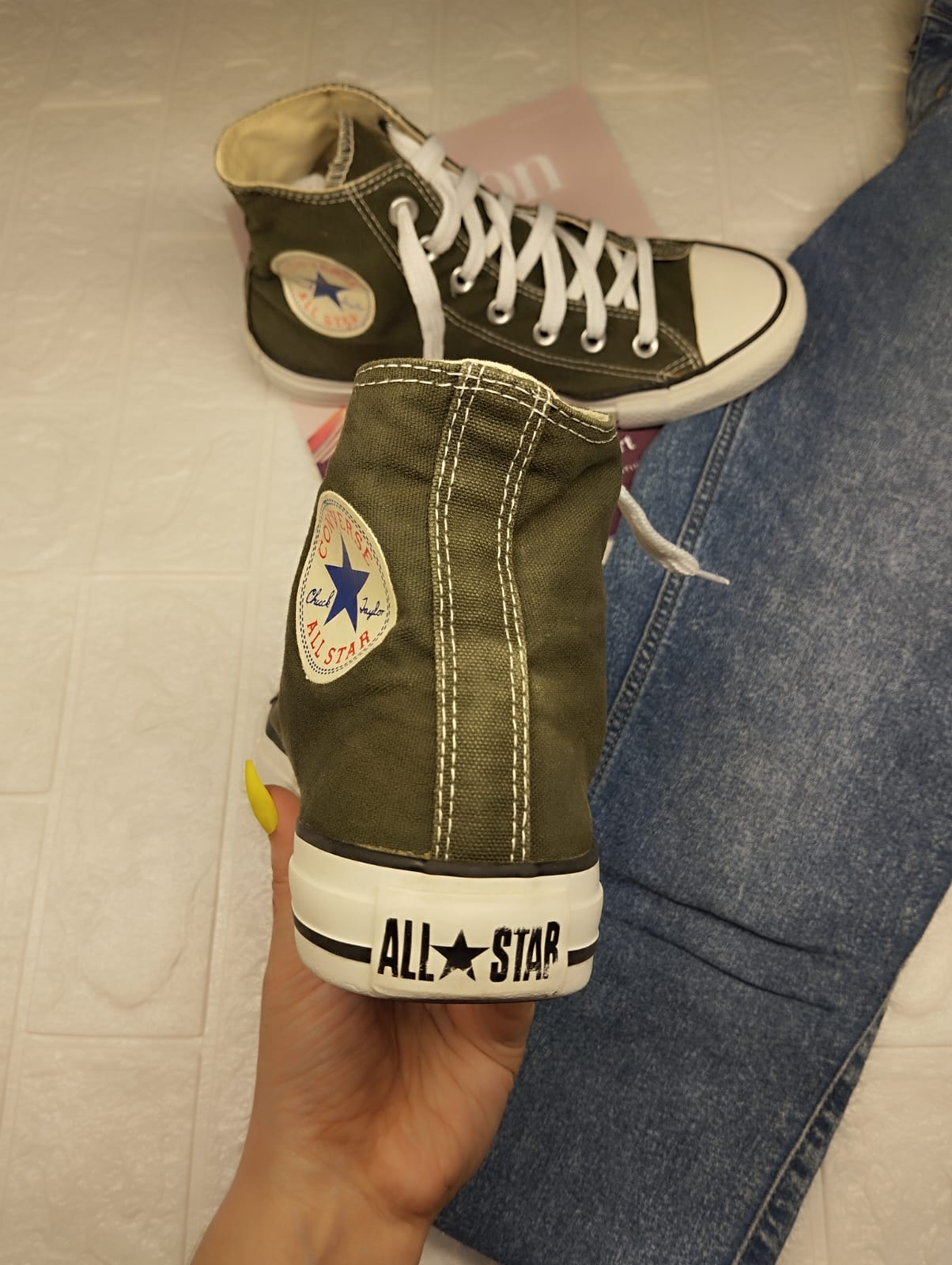 Green high rise converse