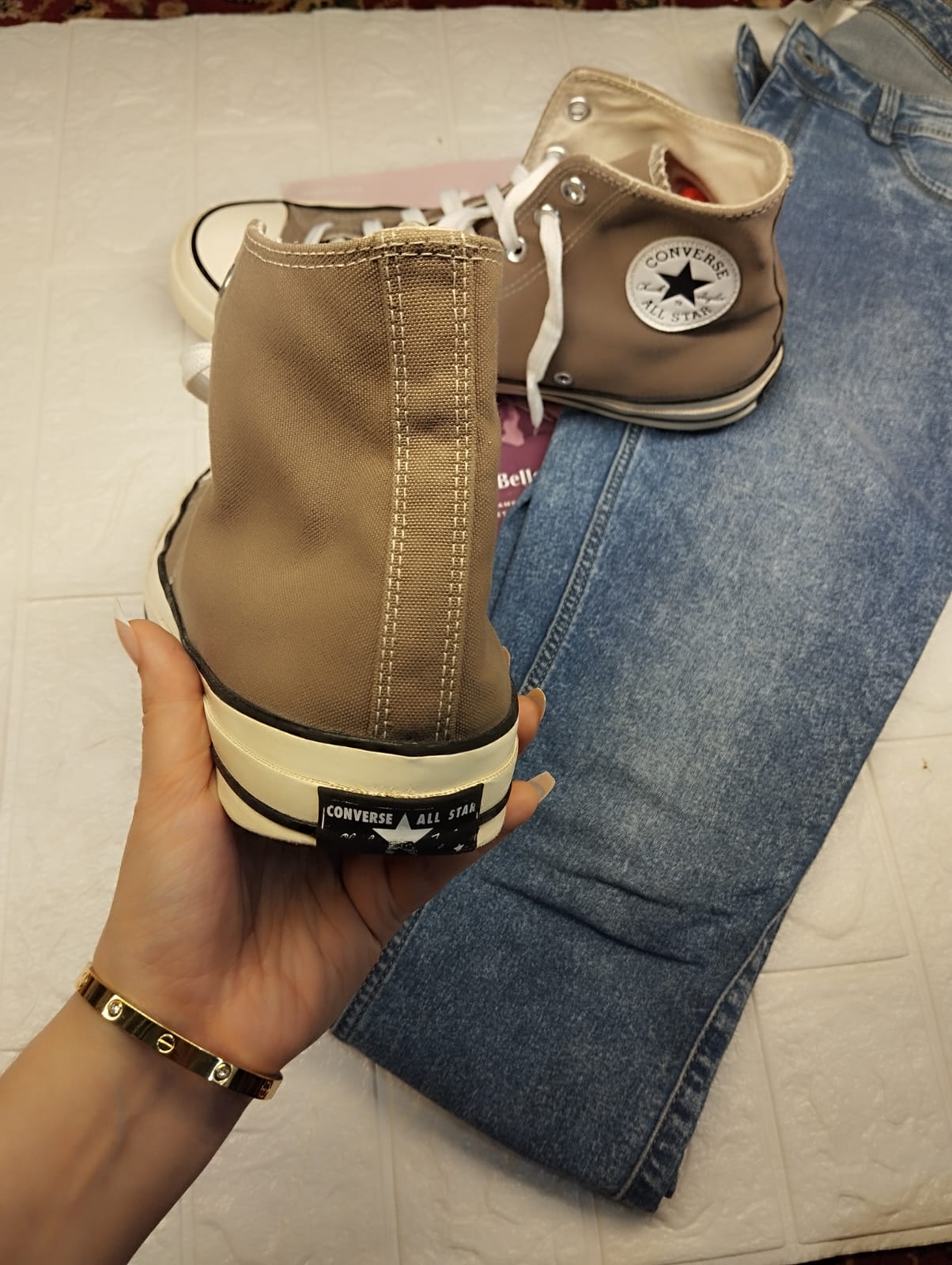 Brown high rise taylor chuck