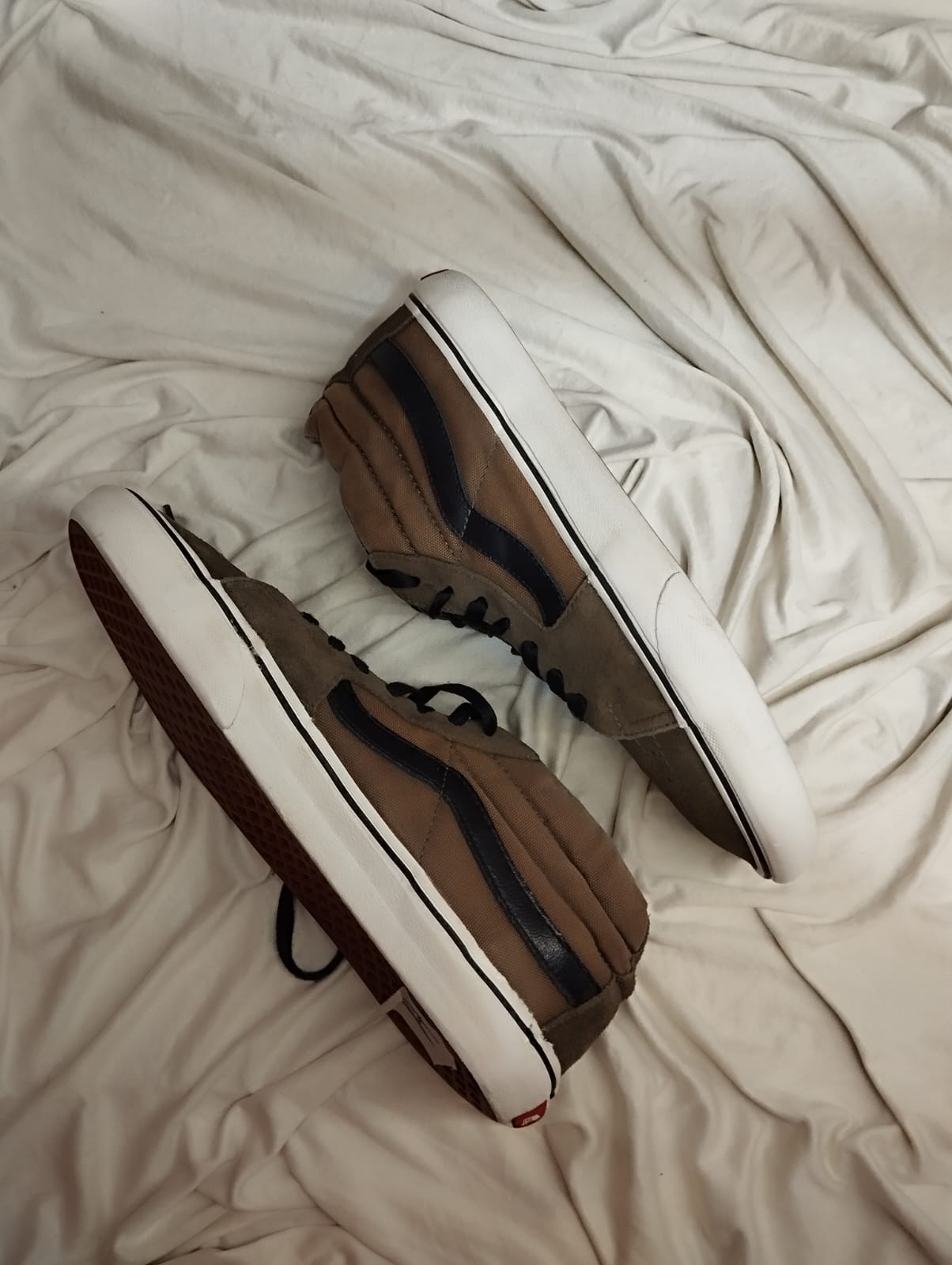 Green ankle cut vans