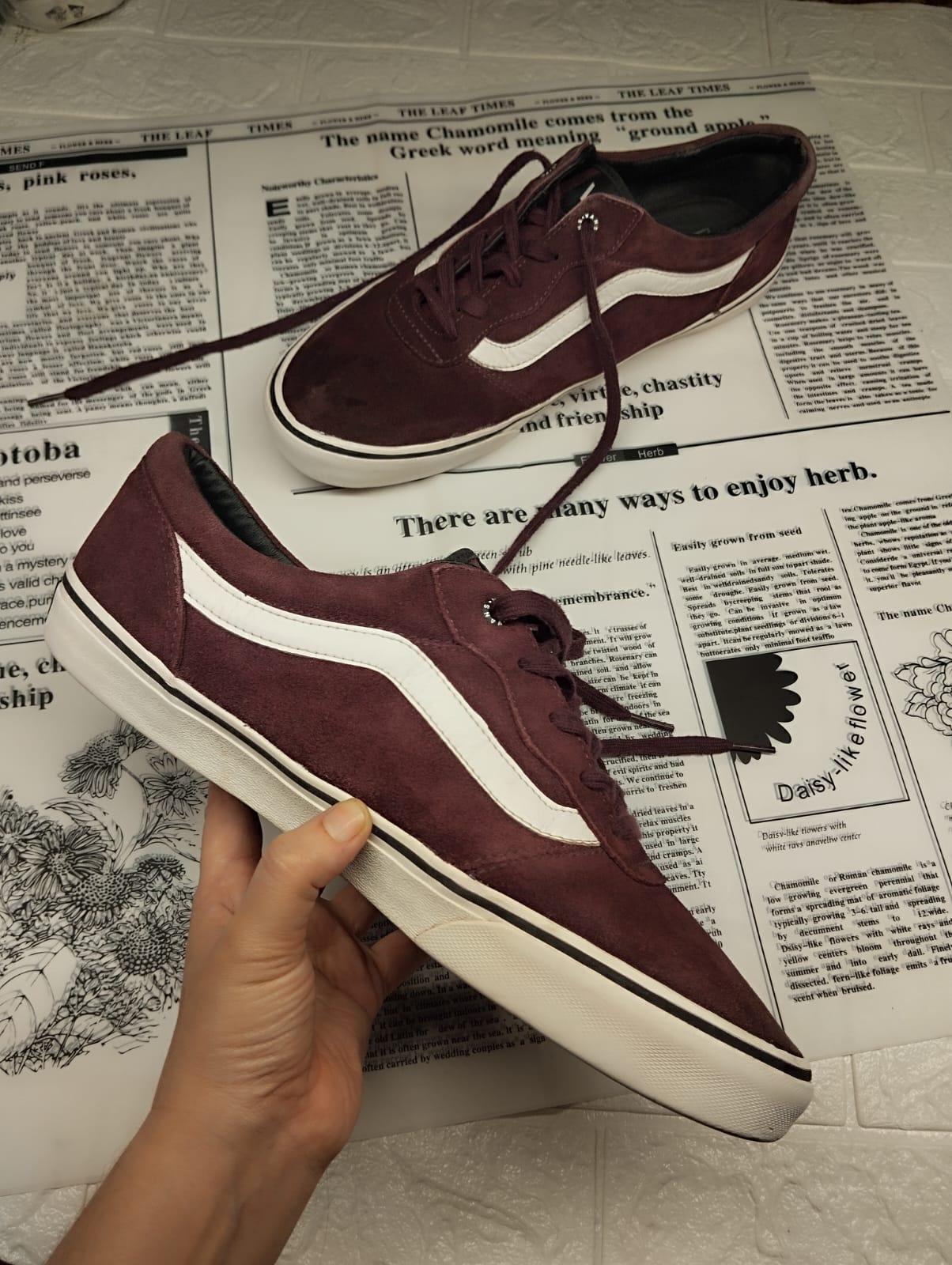 Magenta low rise vans