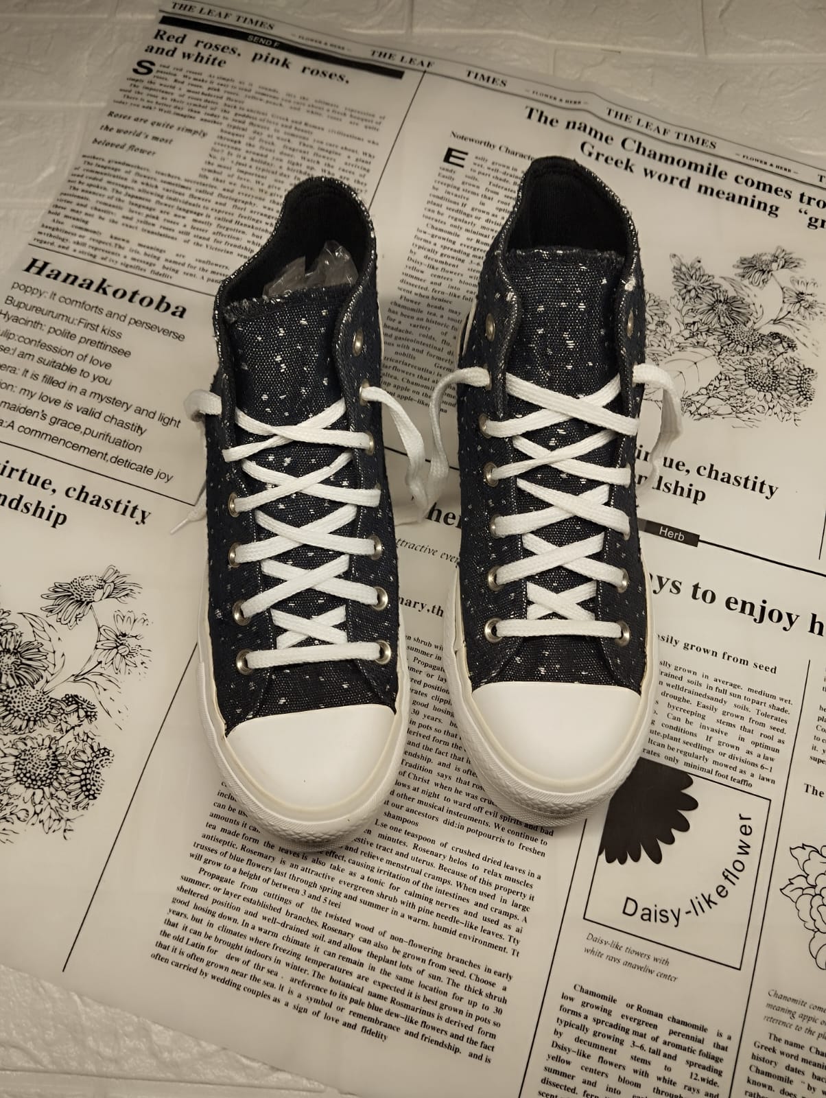 Black glitter high rise platform