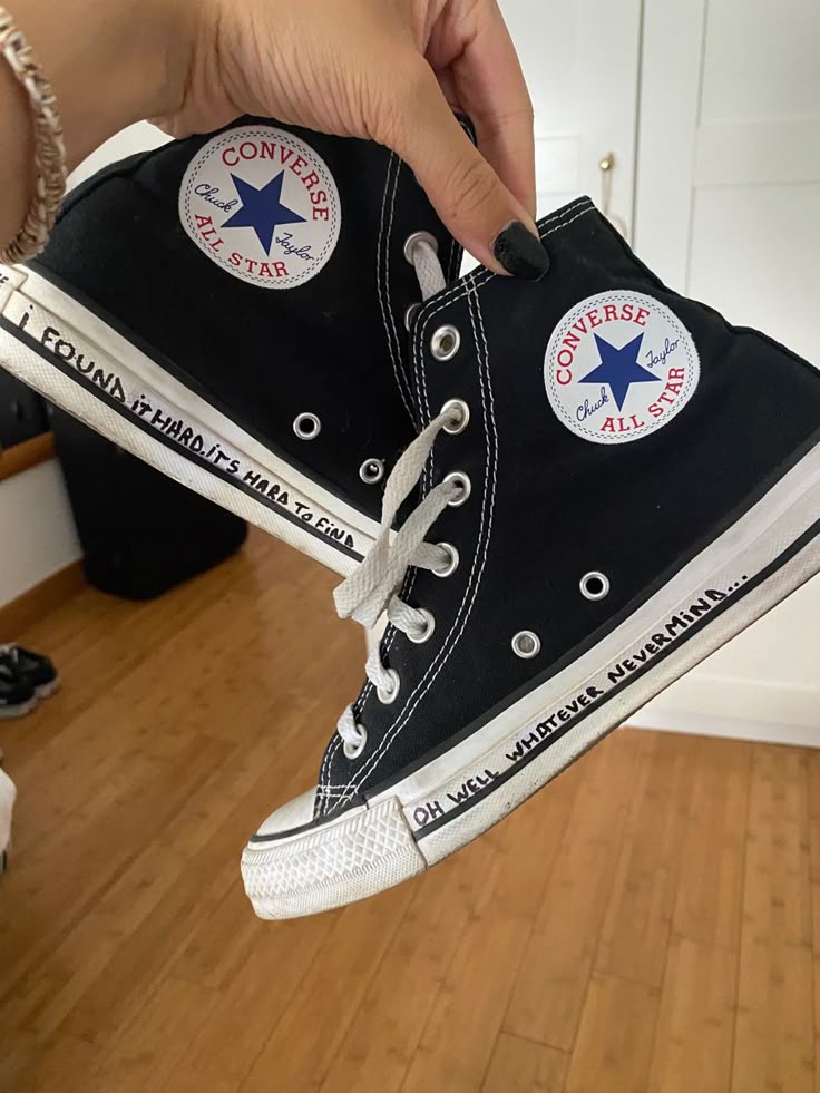 Shoes writing