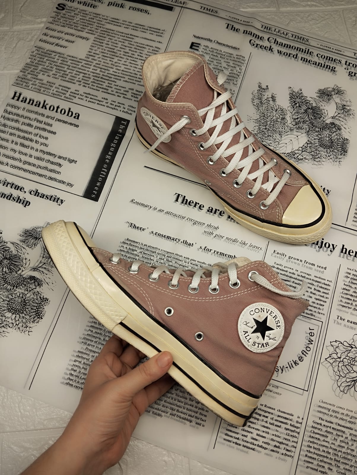 Mauve high rise taylor chuck