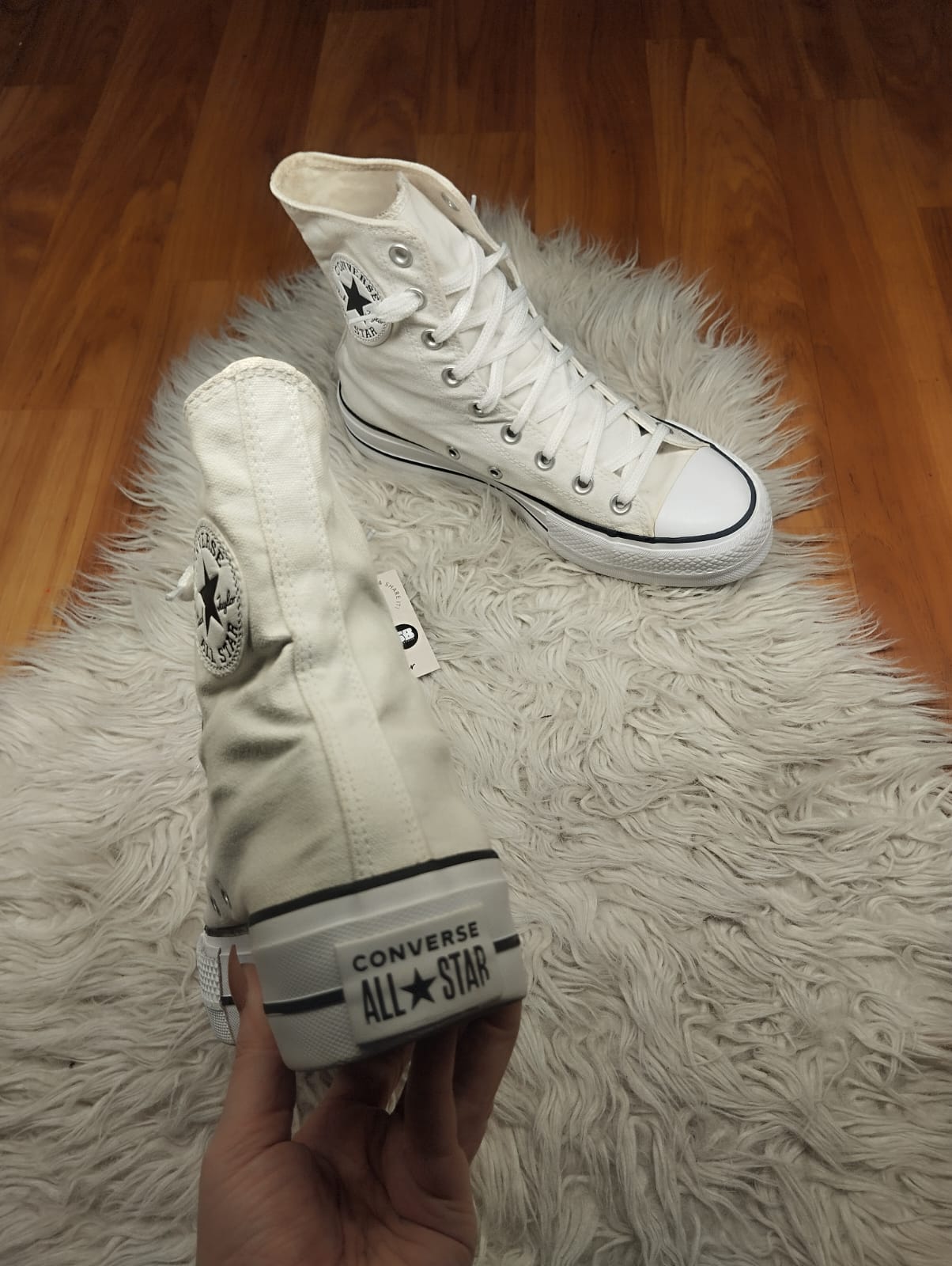 XXL white high rise platform