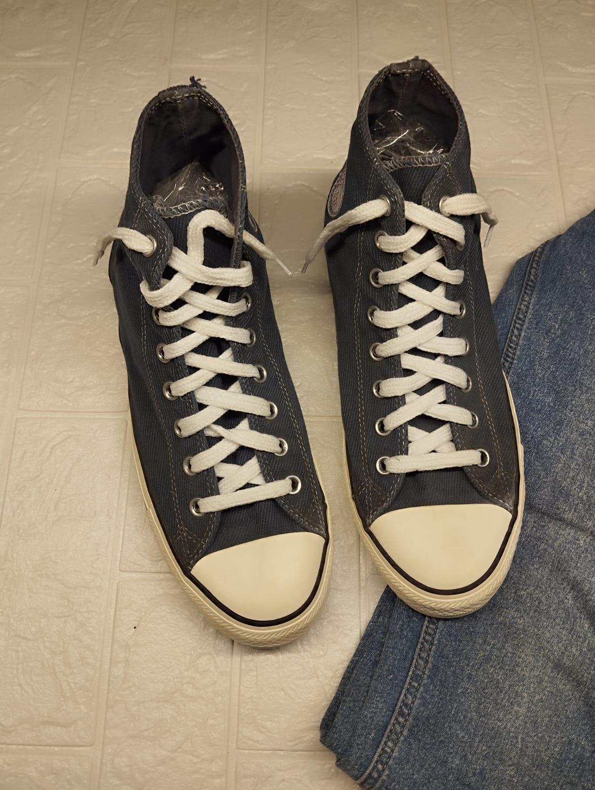 Jeans blue high rise converse