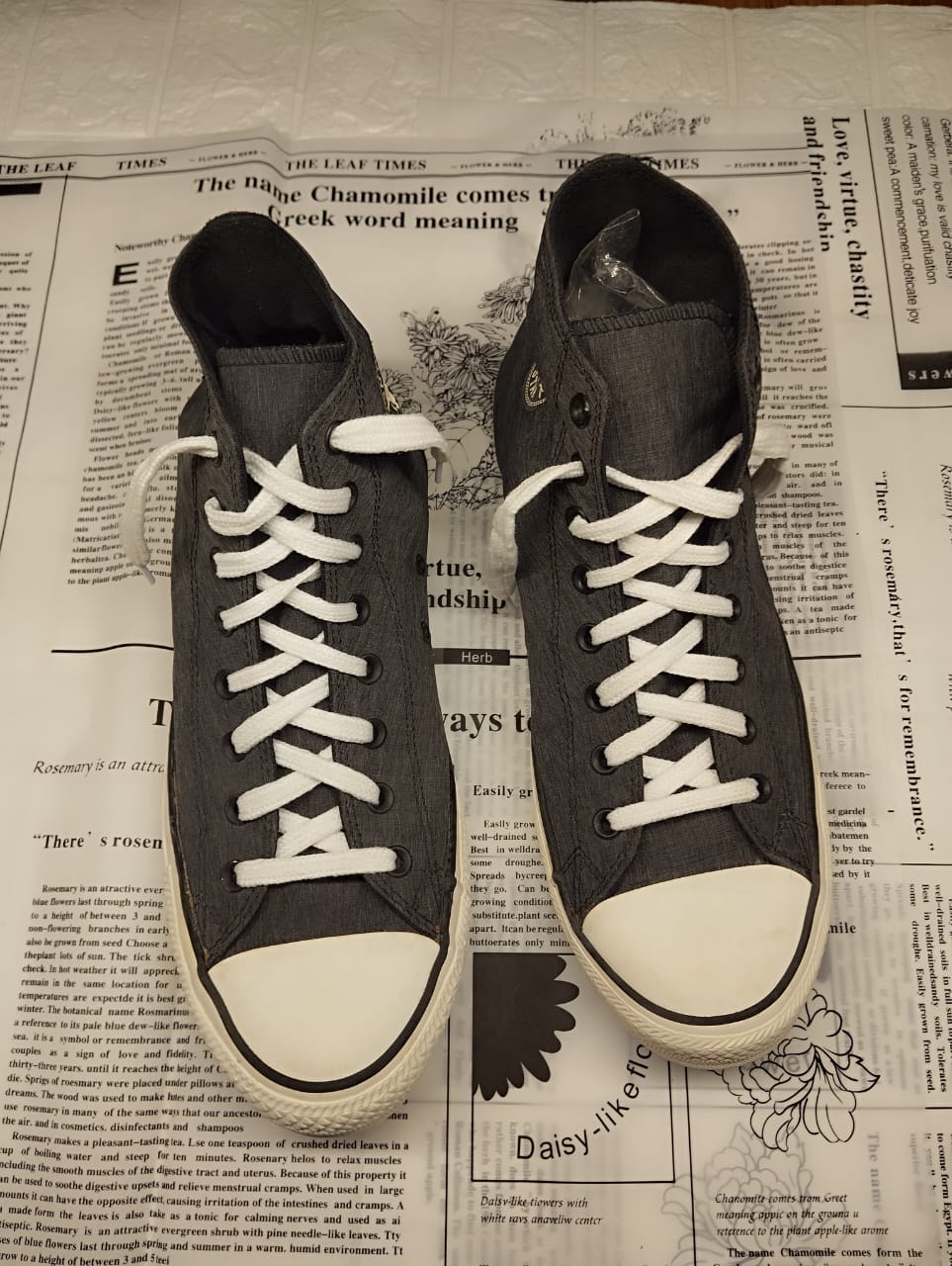 Grey high rise converse
