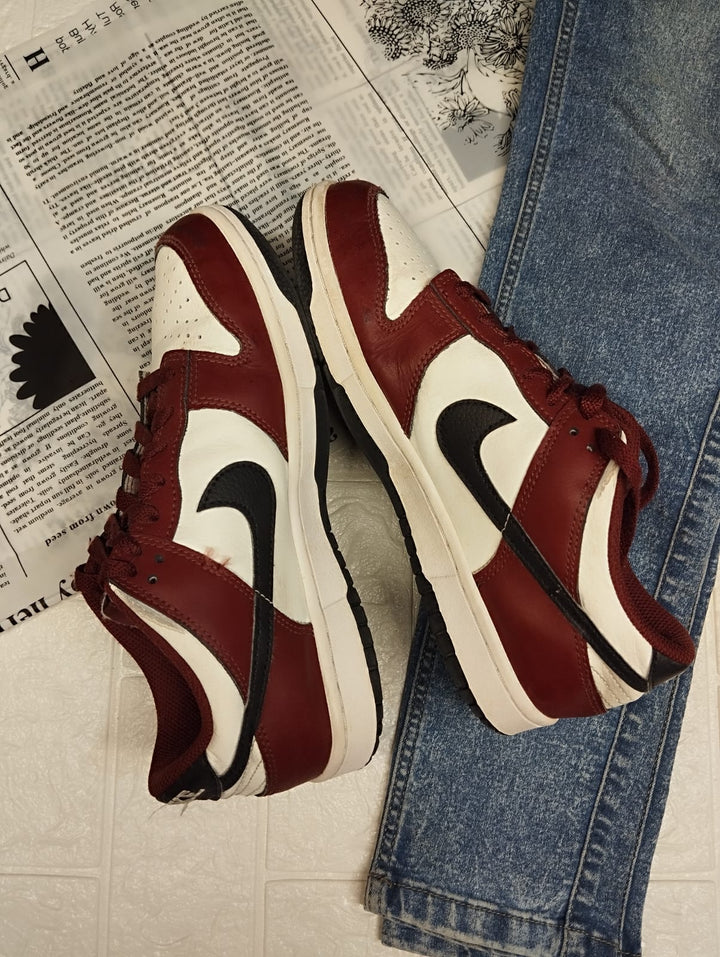 Red nike sneakers