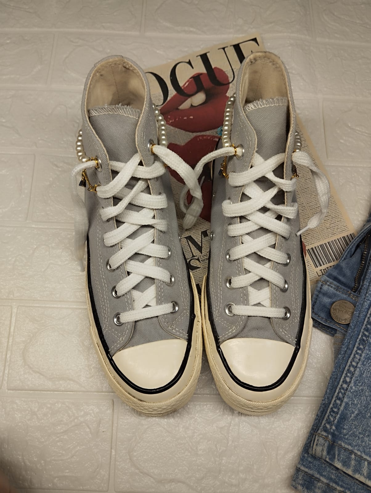 Diamond blue high rise taylor chuck