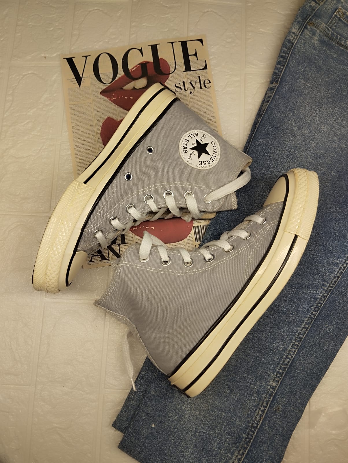 Diamond blue high rise taylor chuck