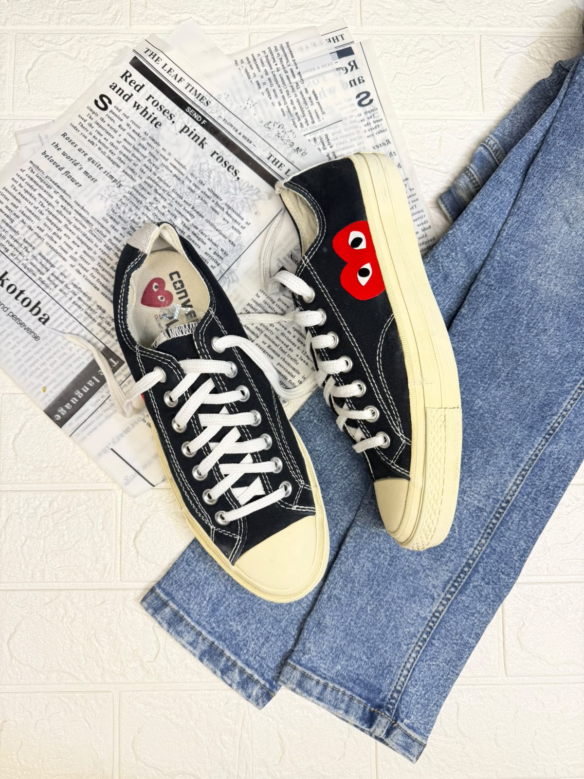 Heart eye low rise converse