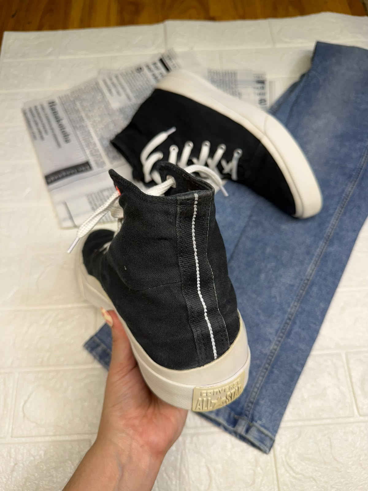 Black and white high rise converse