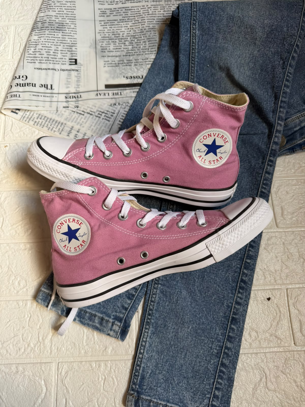 Lilac high rise converse