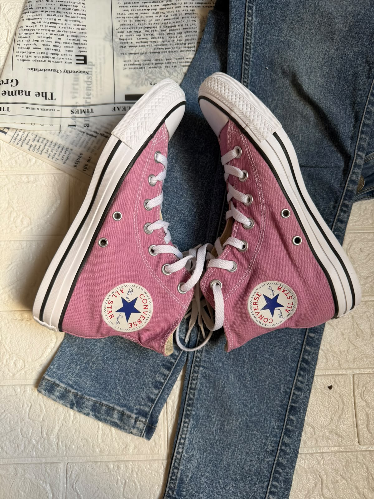 Lilac high rise converse