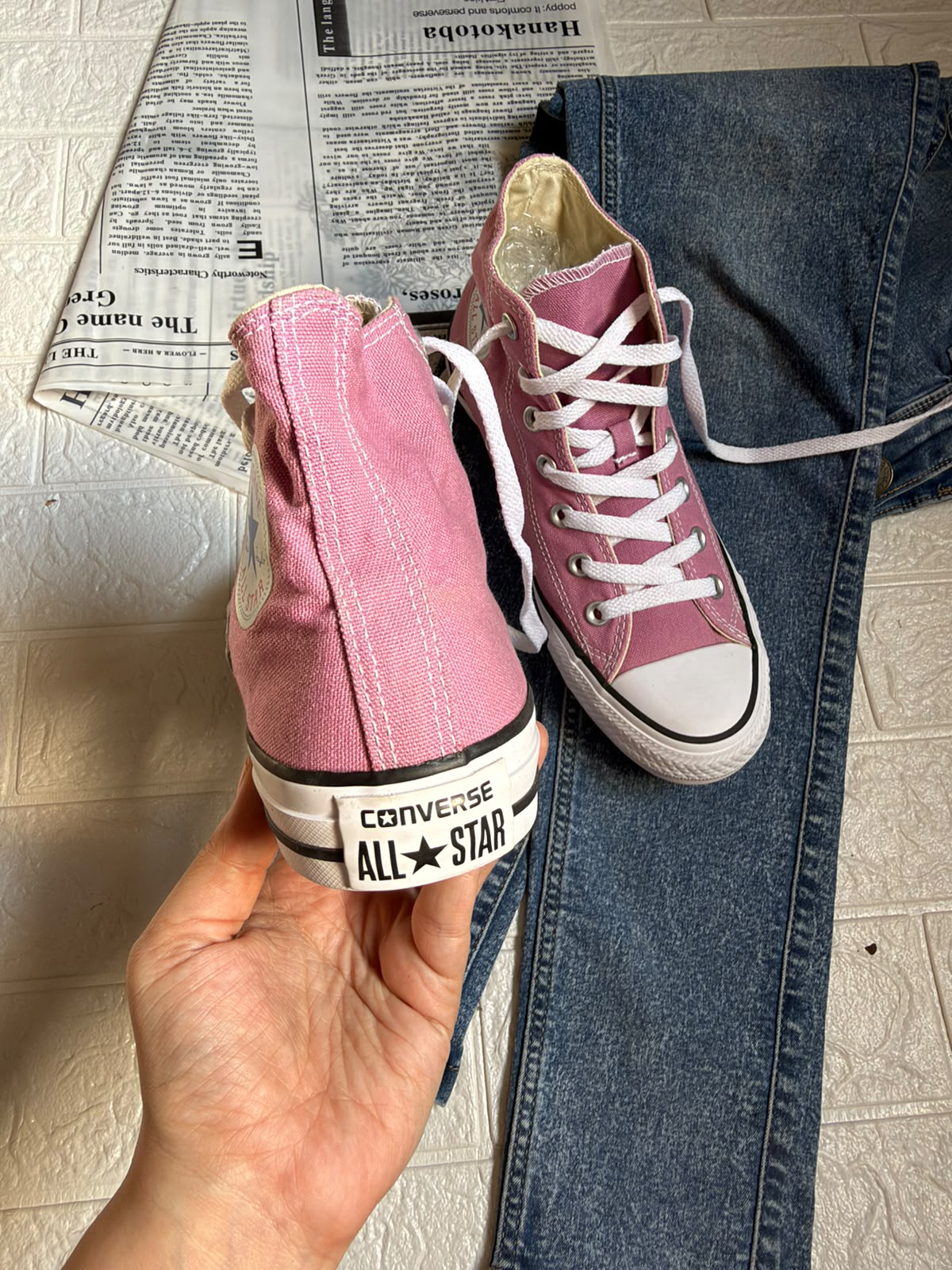 Lilac high rise converse