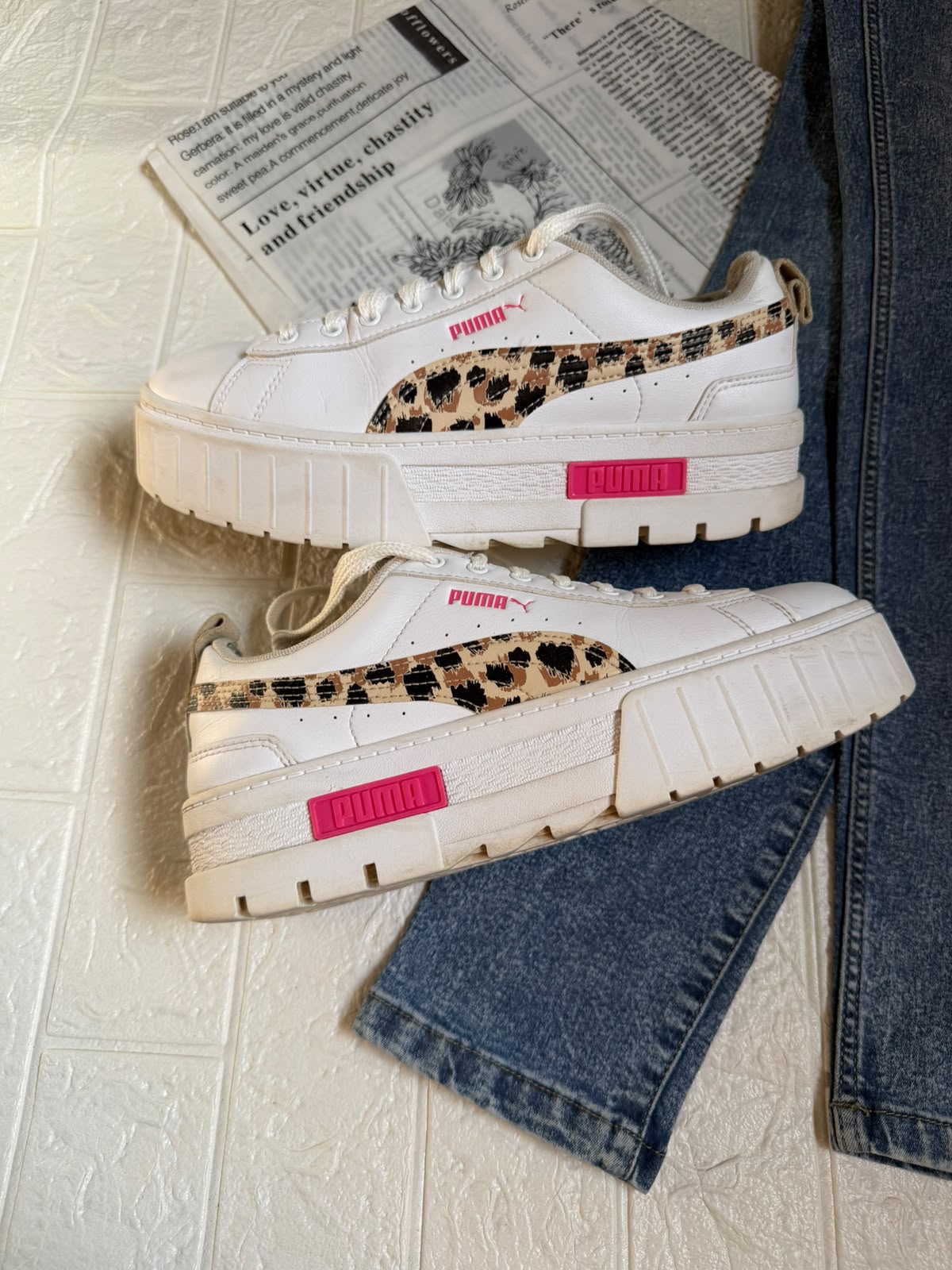 PUMA Mayze Animal Print Platform