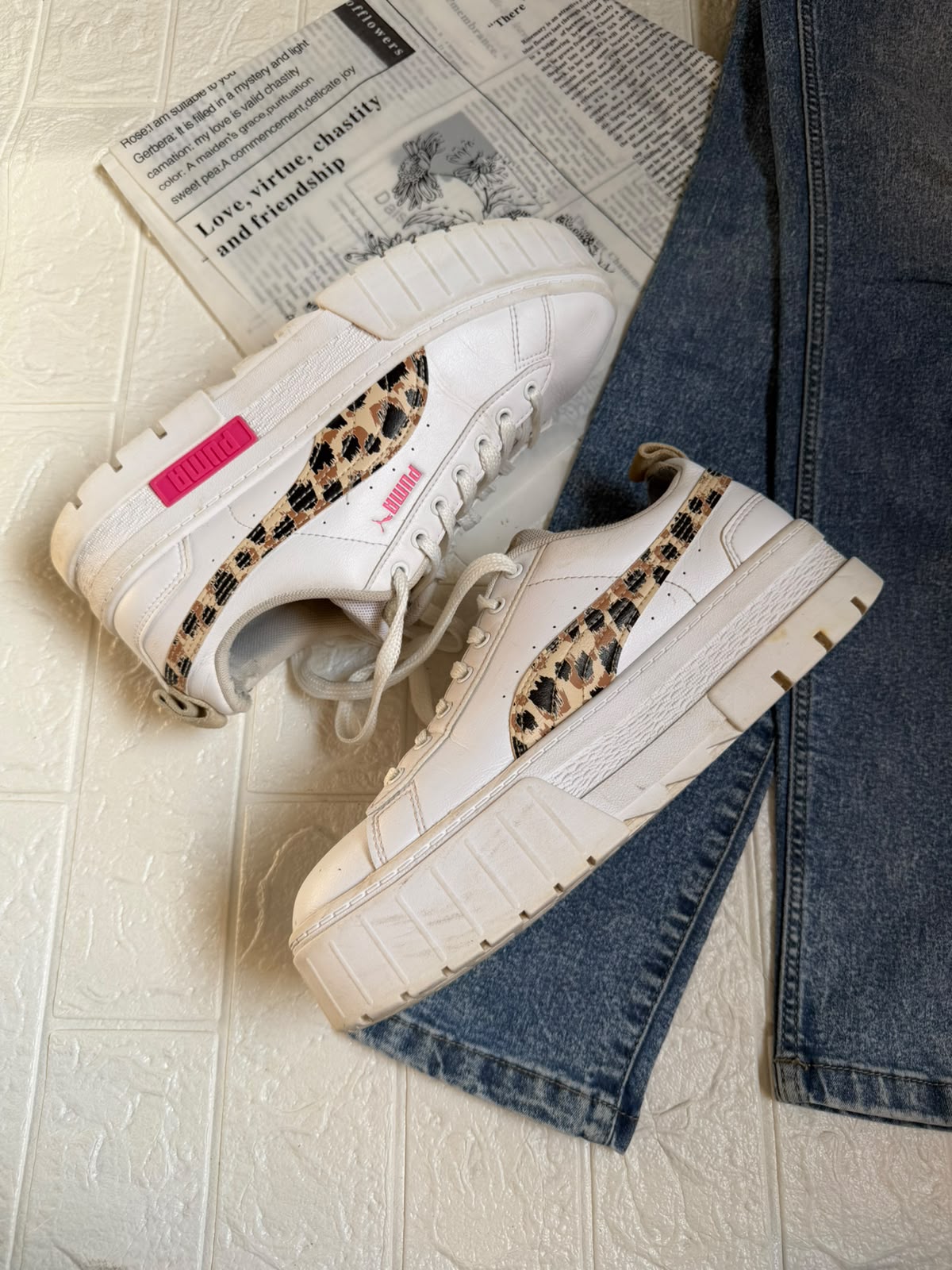PUMA Mayze Animal Print Platform