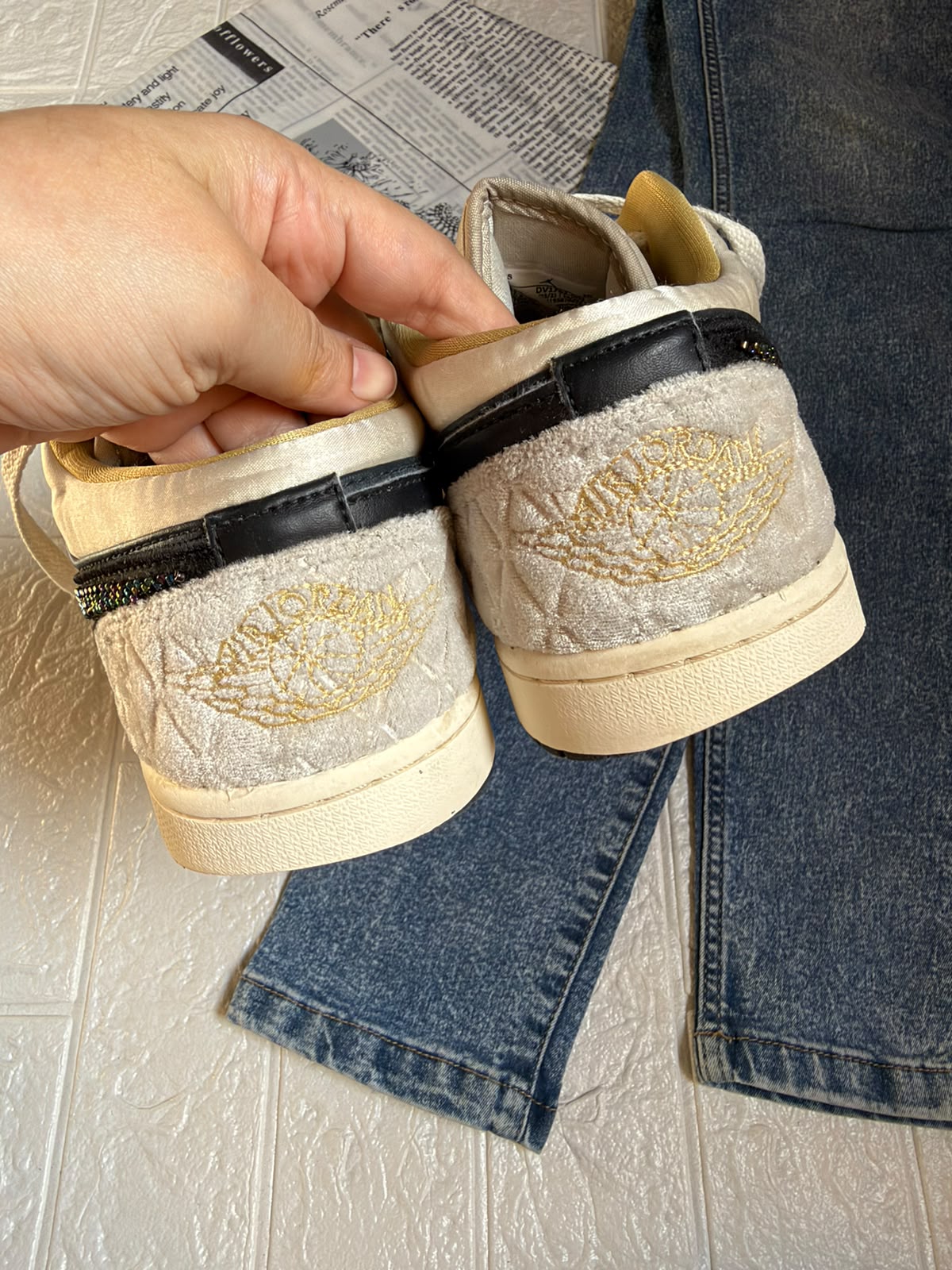 Air Jordan 1 Low Beaded Swoosh