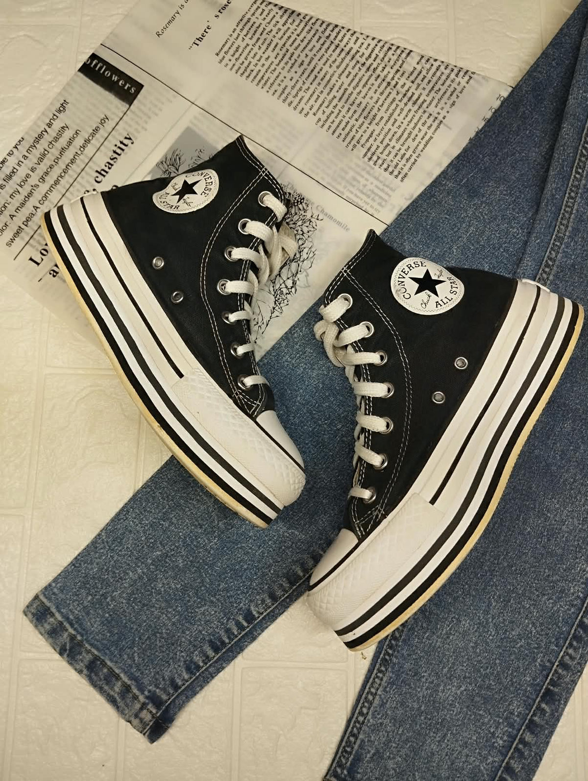 Black Double Platform