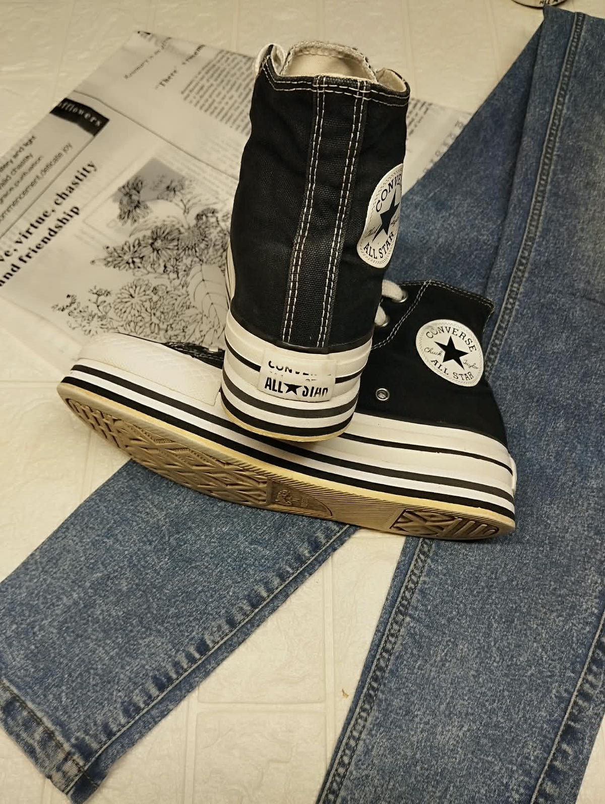 Black Double Platform
