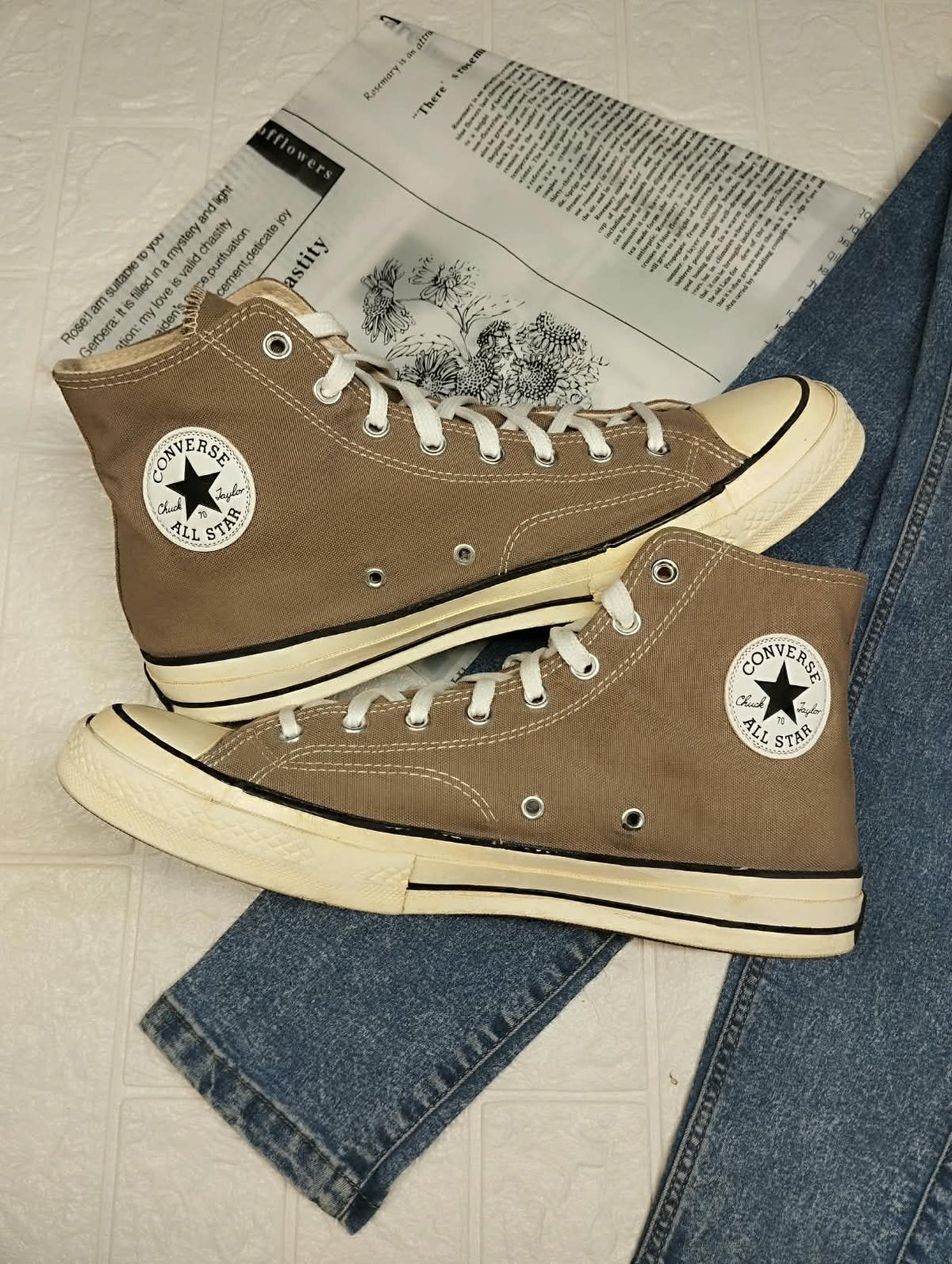 Ash Grey High Rise Converse