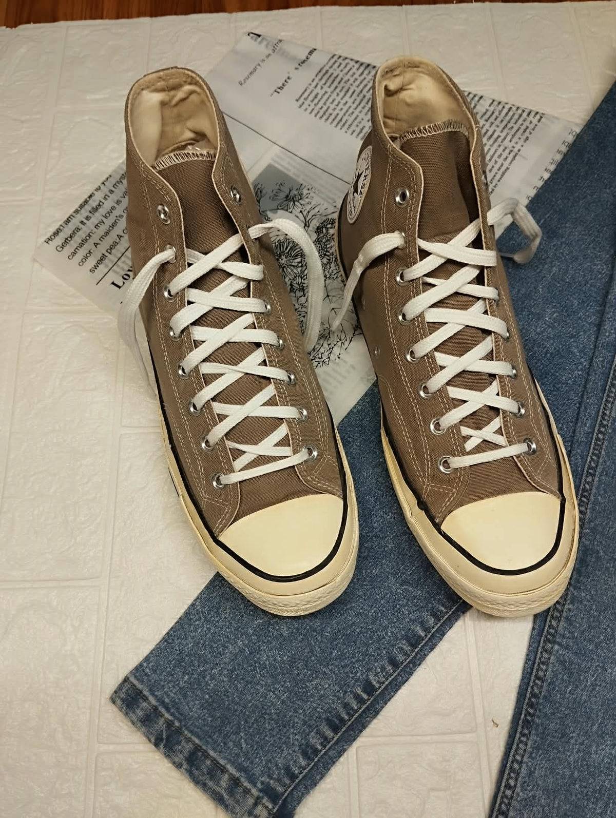Ash Grey High Rise Converse