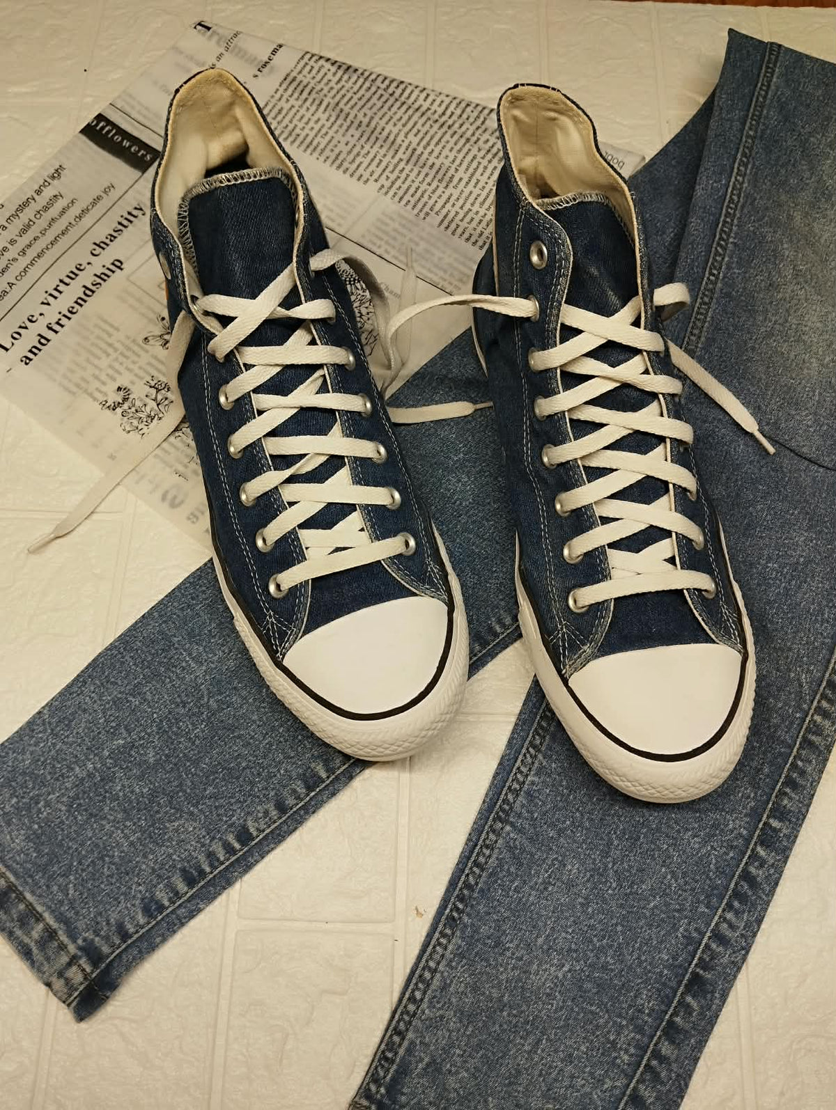 Denim Sunflower Converse.