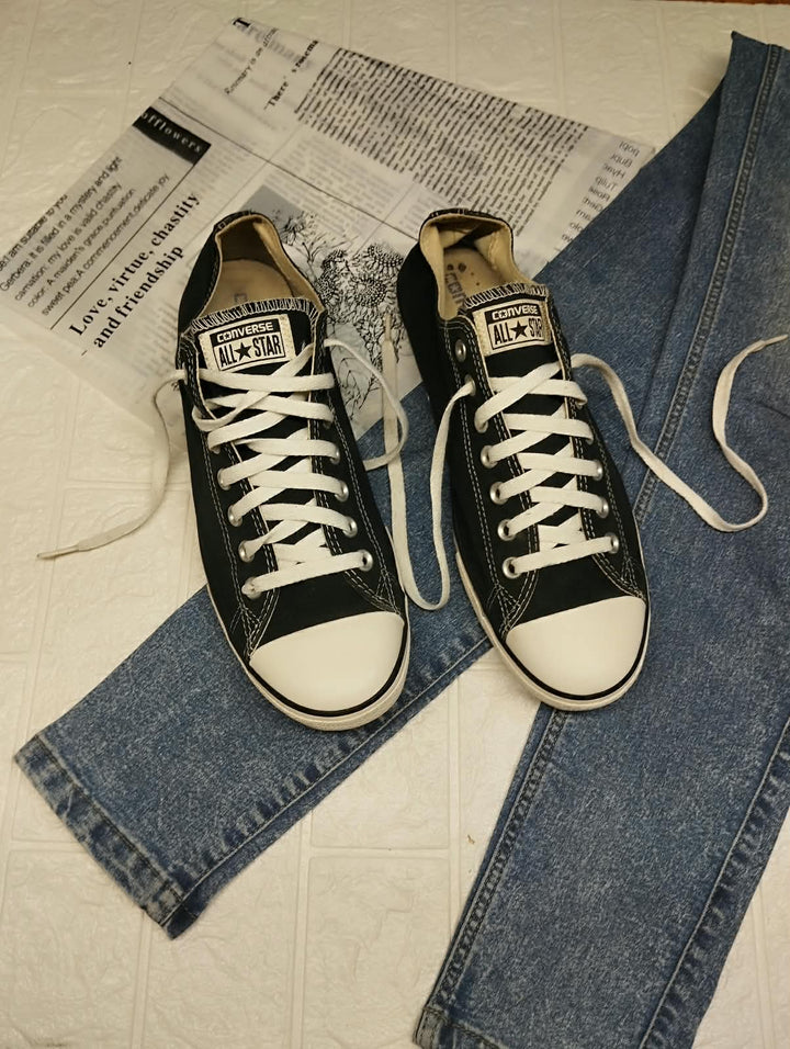 Black Flat Sole low-rise Converse