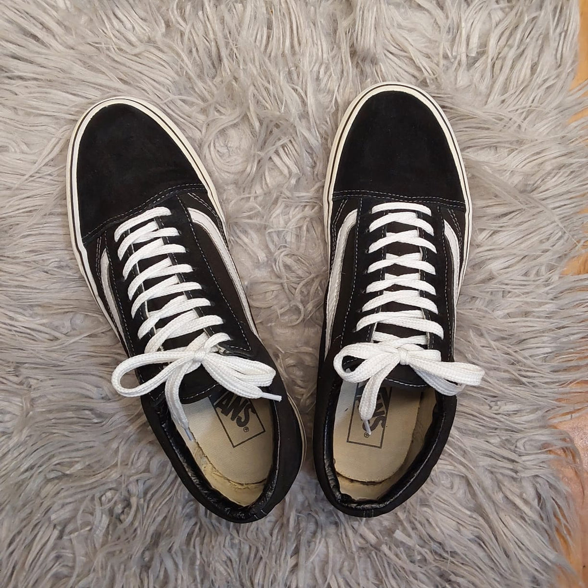 Black low rise vans OG
