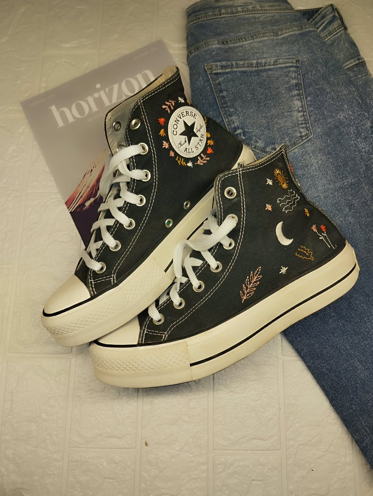 Black Embroidered 1 Converse