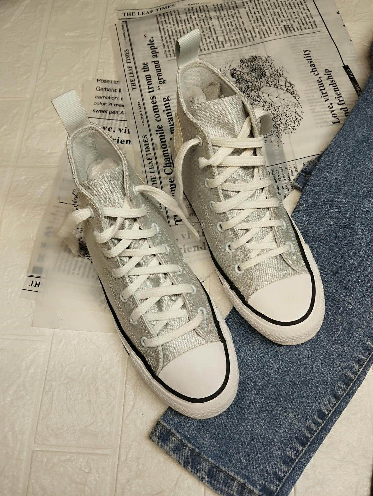Glitter Holographic Converse