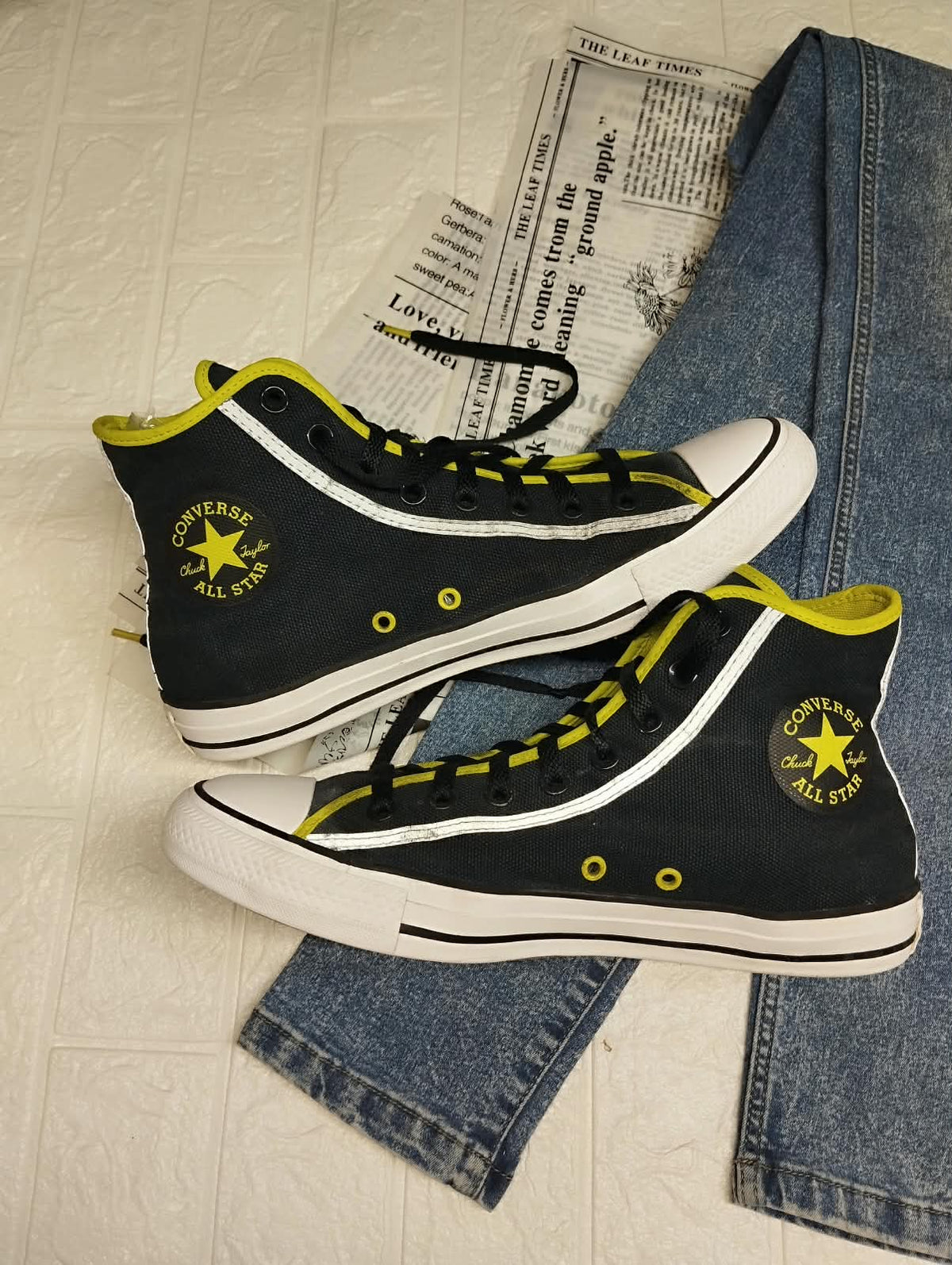 Black And Neon Yellow HighRise