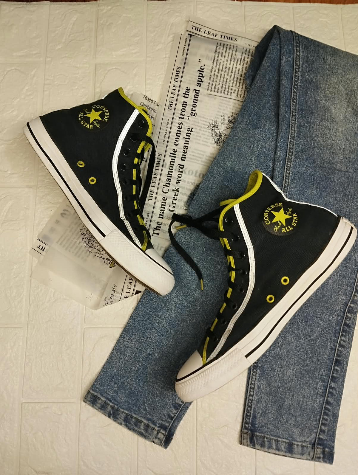 Black And Neon Yellow HighRise