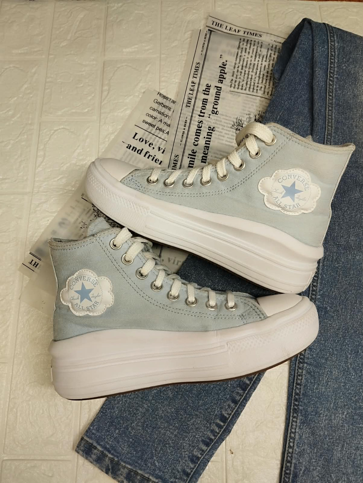 Sky Blue Wave Converse