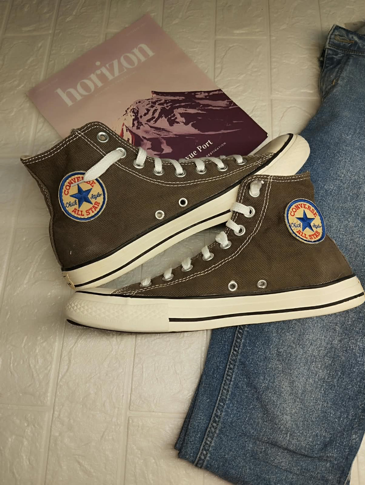 Greyish Green High Rise Converse
