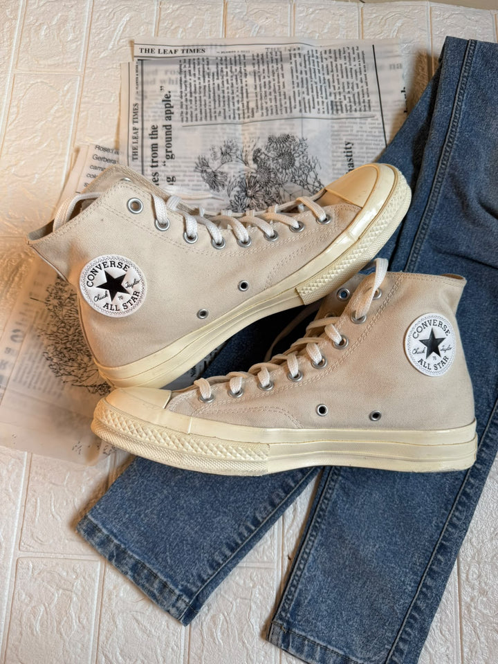 Cream High Rise Converse