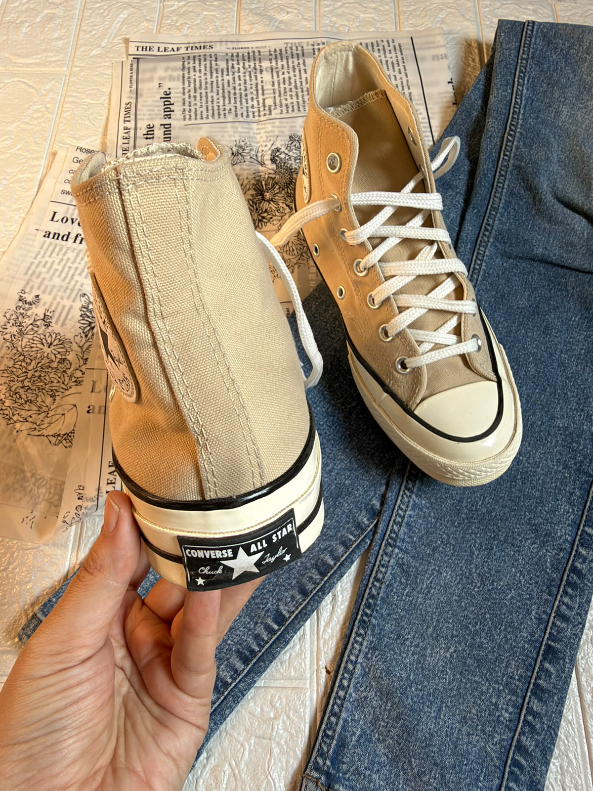 Beige Tylor chuck 70 High Rise