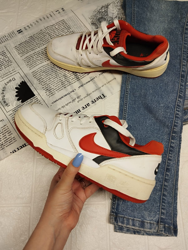 Red and White Nike