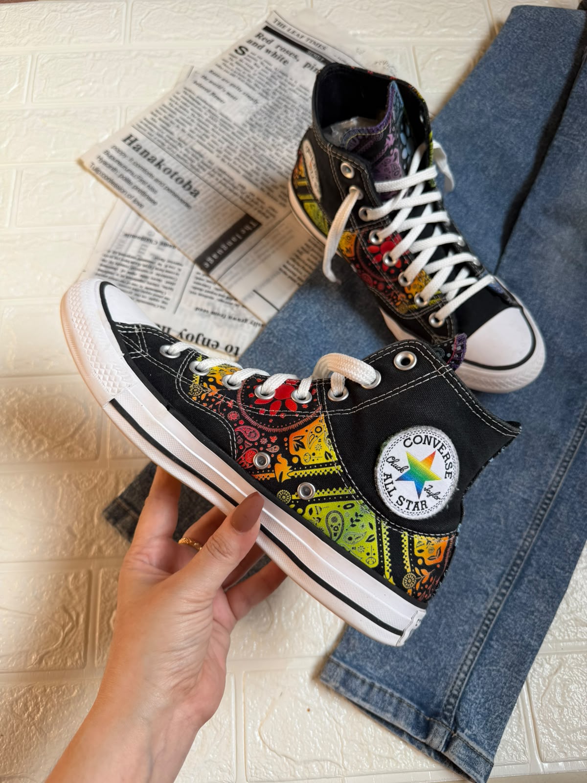 Multi Coloured High Rise Converse