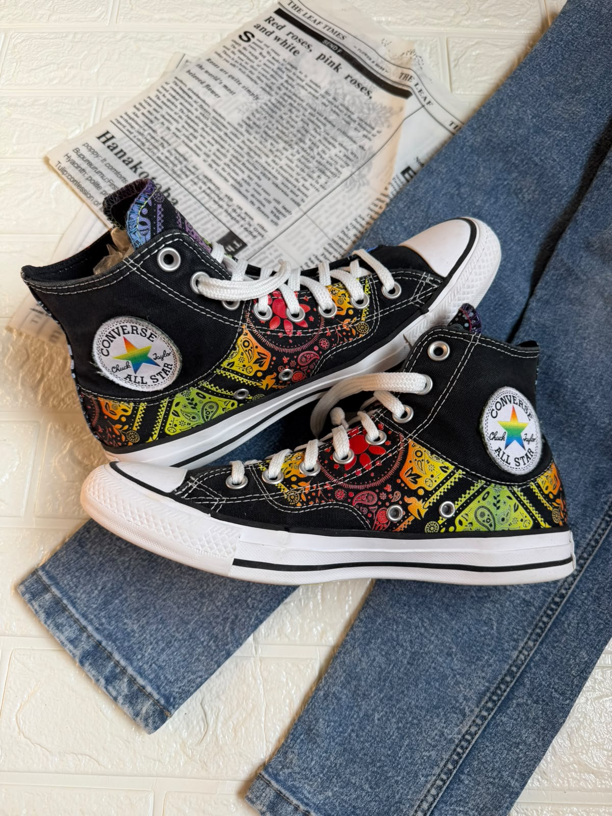 Multi Coloured High Rise Converse